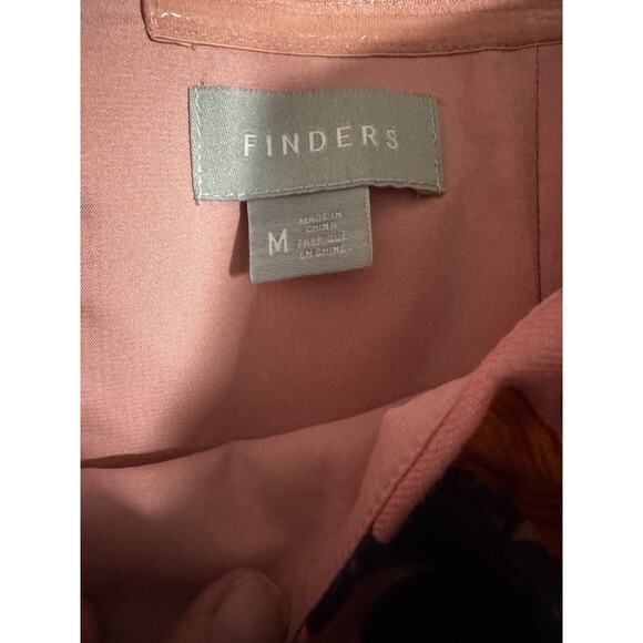 Finders Keepers Floral Twee Mini Dress Pink Linen Blend Square Neck Size M - Picture 4 of 6